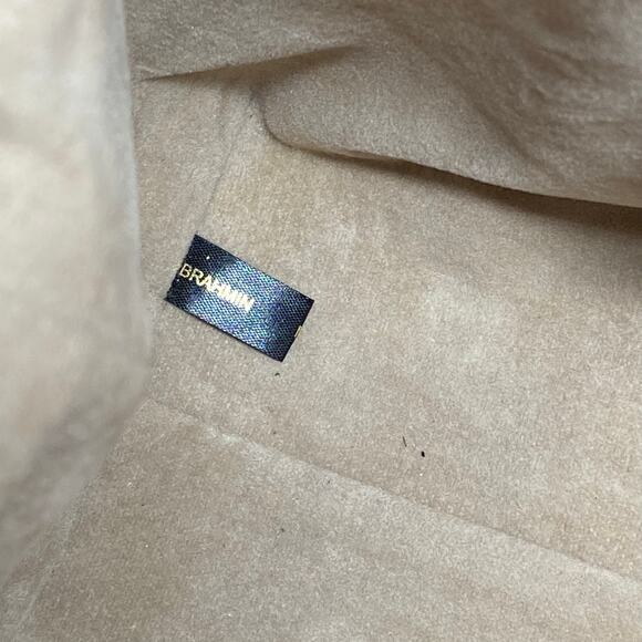 Brahmin Bag Quilted Black Leather Top Handle Vintage Style Pinup Rockabilly - Picture 7 of 14